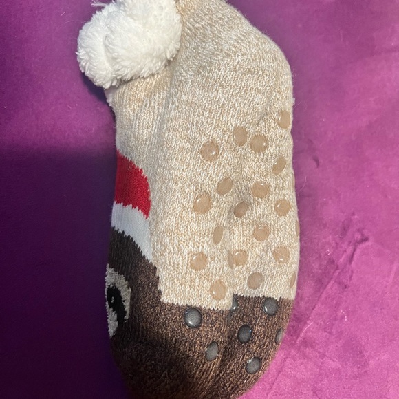 3 for $13 Sloth Christmas slipper socks - Picture 3 of 3